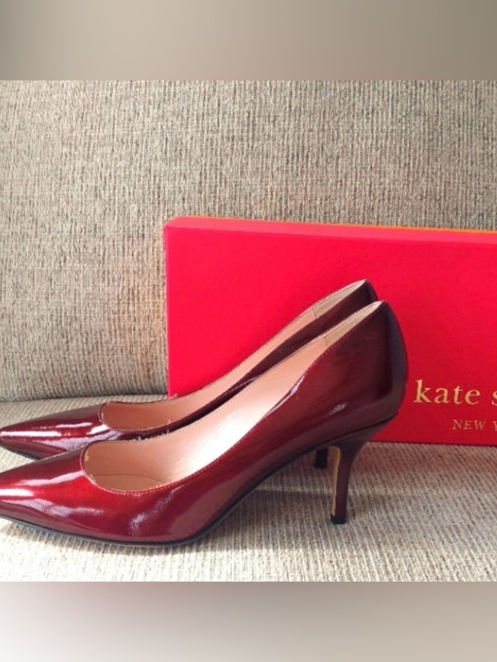 Kate spade New York Red Patent Leather Pointed-Toe Pumps